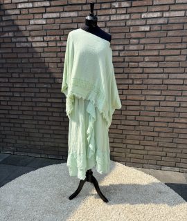 Mintgroene oversized top linnen-Ayala