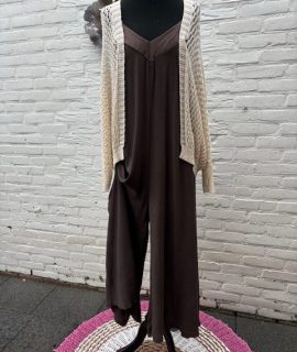 Jumpsuit Donkerbruin – Livia