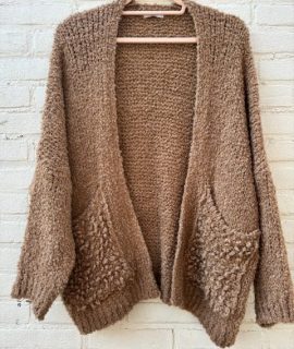 Vest Camel Oversized Met Zakjes – Chaci