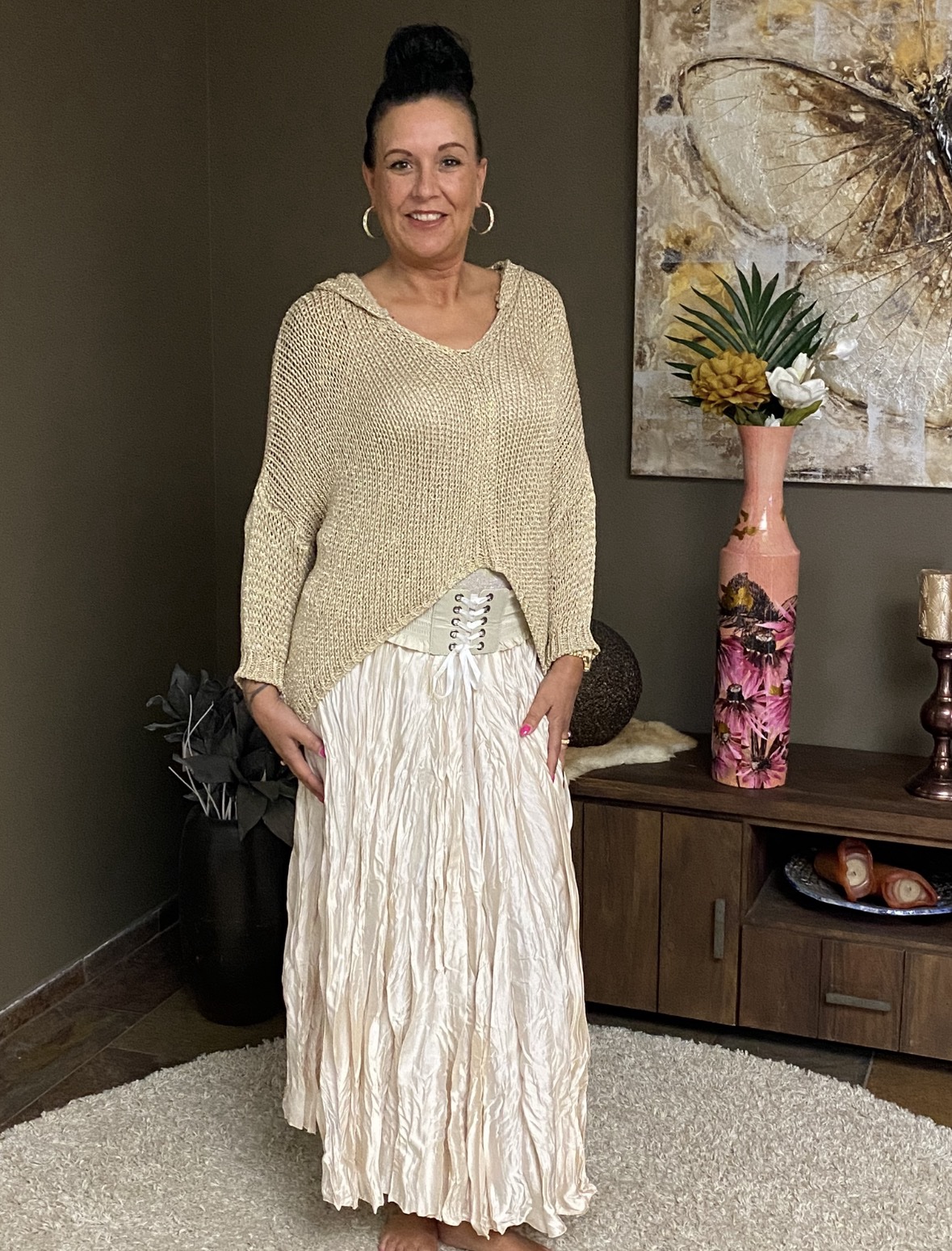 Kreukel rok lang - Shinny - Afbeelding 2