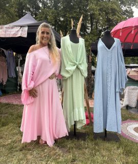 Rok lang in Pasteltinten met zakjes – Tyla