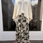 Broek met print en elastische band - prya - Afbeelding 3
