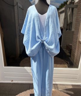 Linnen broek met zakjes en elastische band – lyvia