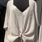 Linnen  knoopvest - Lydia