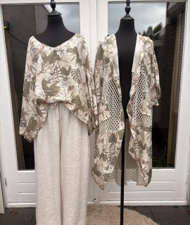 Linnen broek met zakjes en elastische band – lyvia