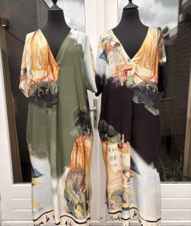 Lange kleurrijke zomerjurk – Ibiza stijl – Lorena