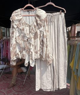 Blouse met rushes – Laura