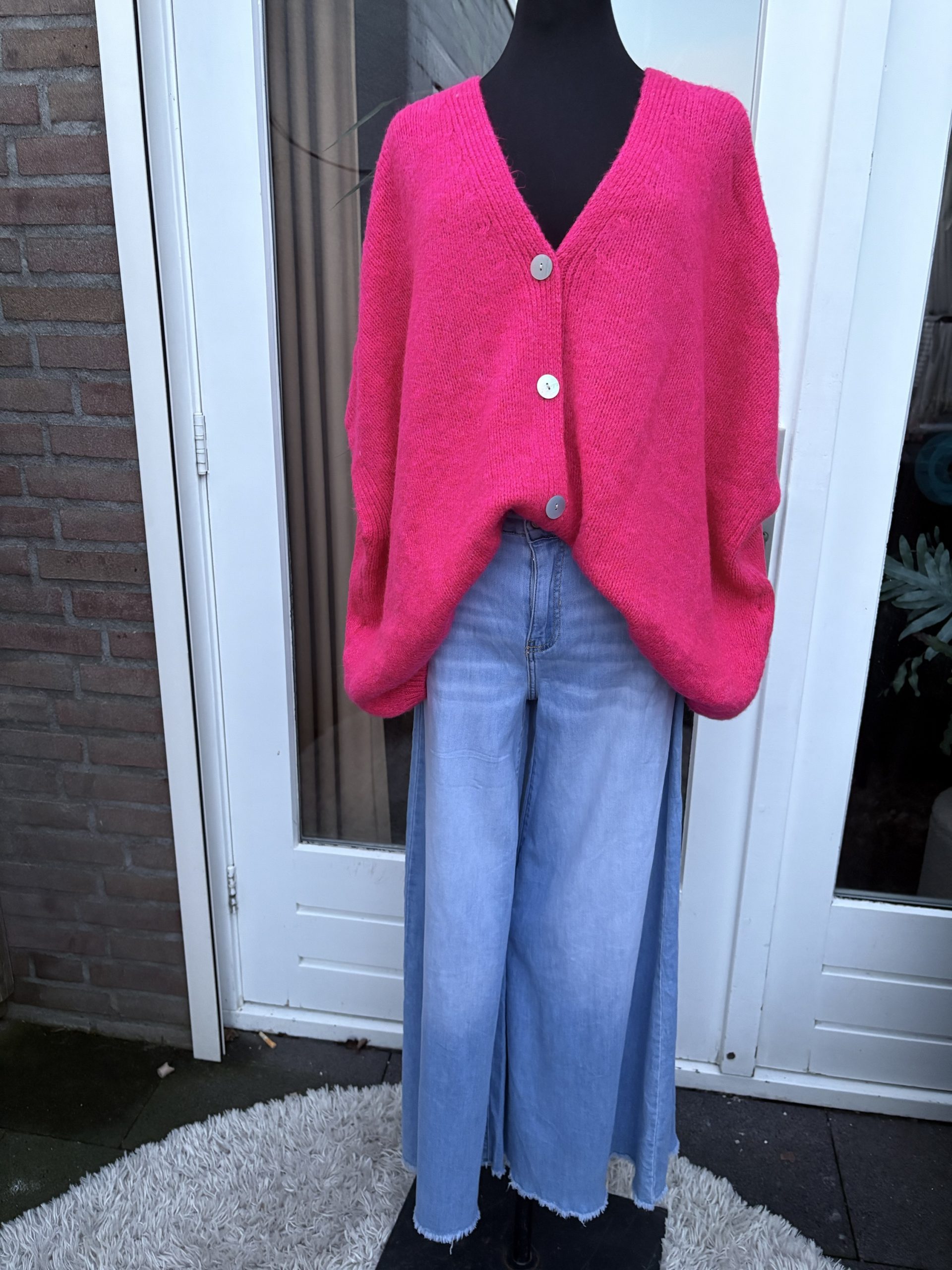 Vest oversized in 12 kleuren verschillende kleuren, Elastische Onderkant – Pip - Afbeelding 10