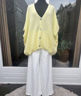 Vest oversized met afhangende mouw en Elastische Onderkant – Pip