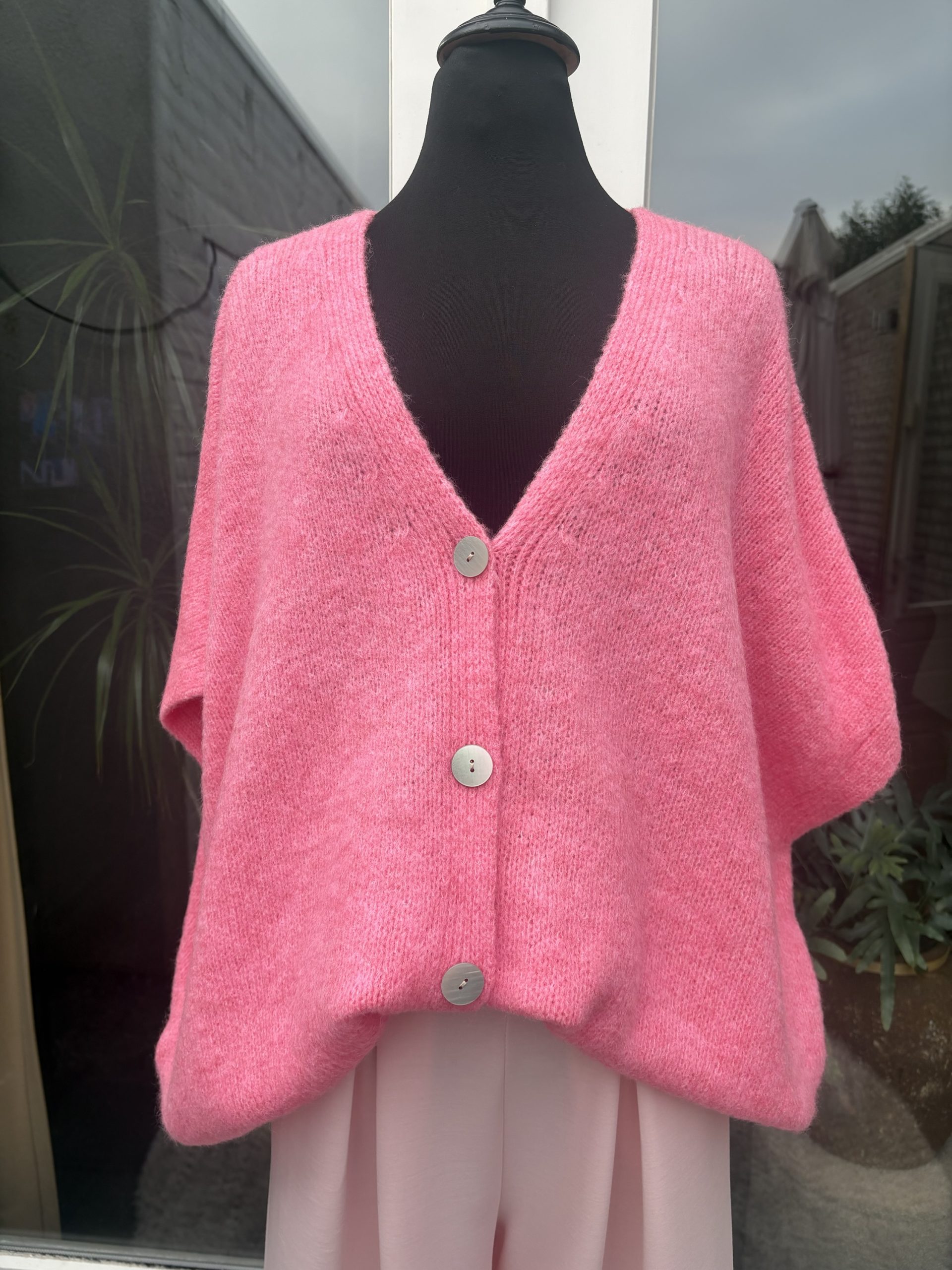 Vest oversized in 12 kleuren verschillende kleuren, Elastische Onderkant – Pip - Afbeelding 9