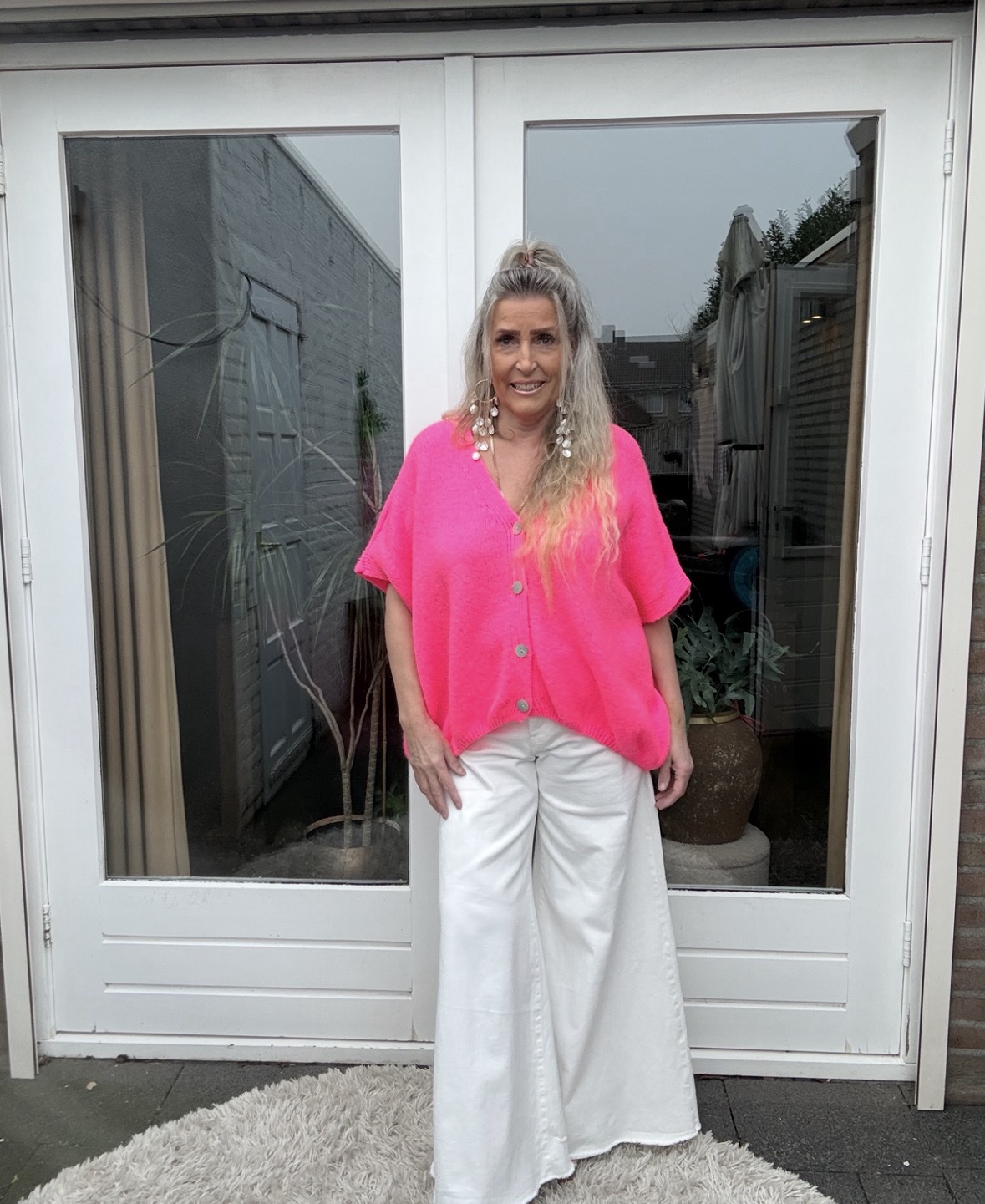 Vest oversized in 12 kleuren verschillende kleuren, Elastische Onderkant – Pip - Afbeelding 3