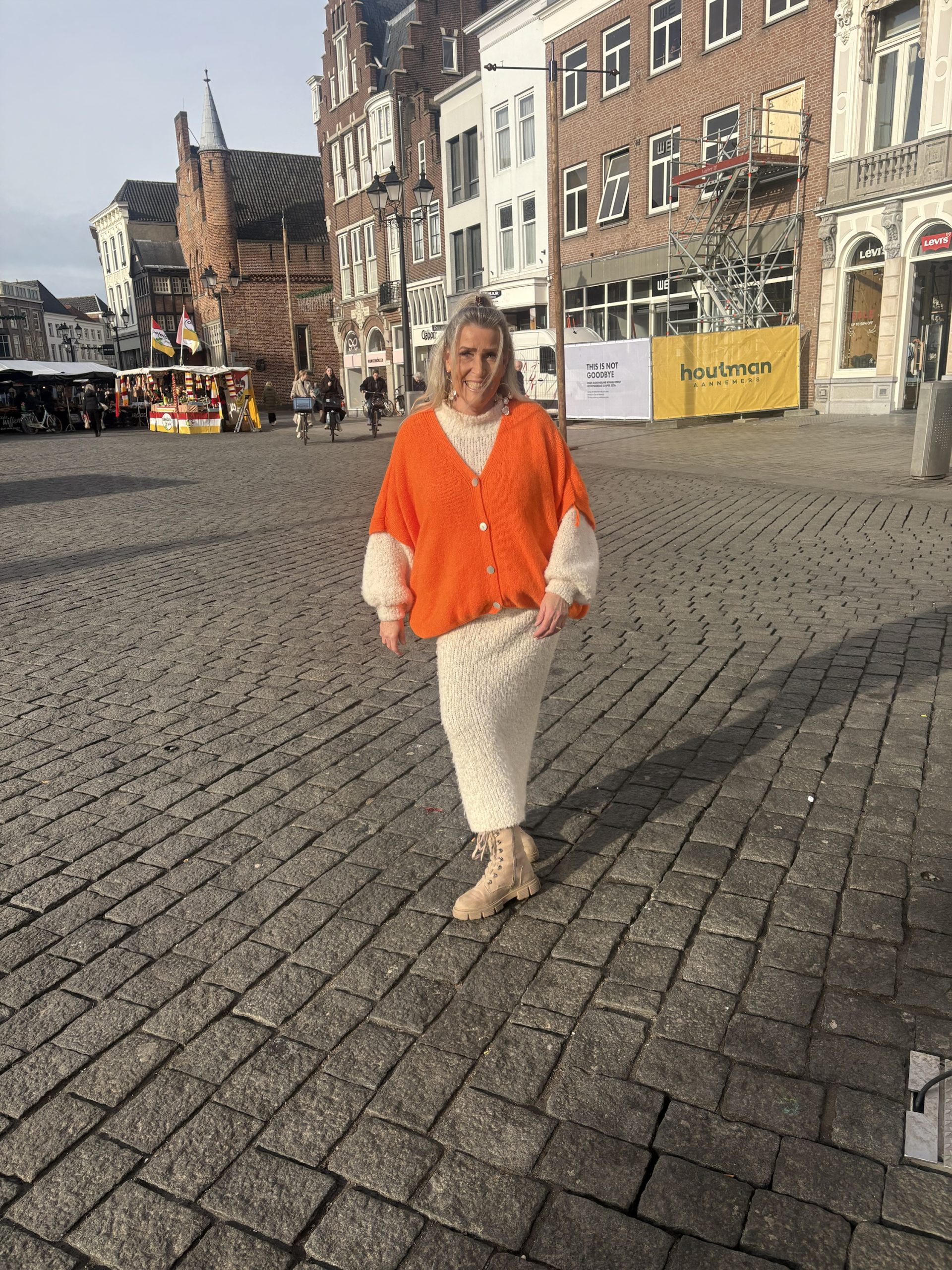 Vest oversized in 12 kleuren verschillende kleuren, Elastische Onderkant – Pip - Afbeelding 2