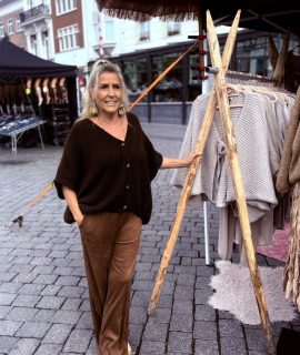 Oversized Vest met korte mouw en Elastische Onderkant – Pip