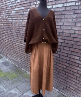 Suede look rok met zakken – Suzie