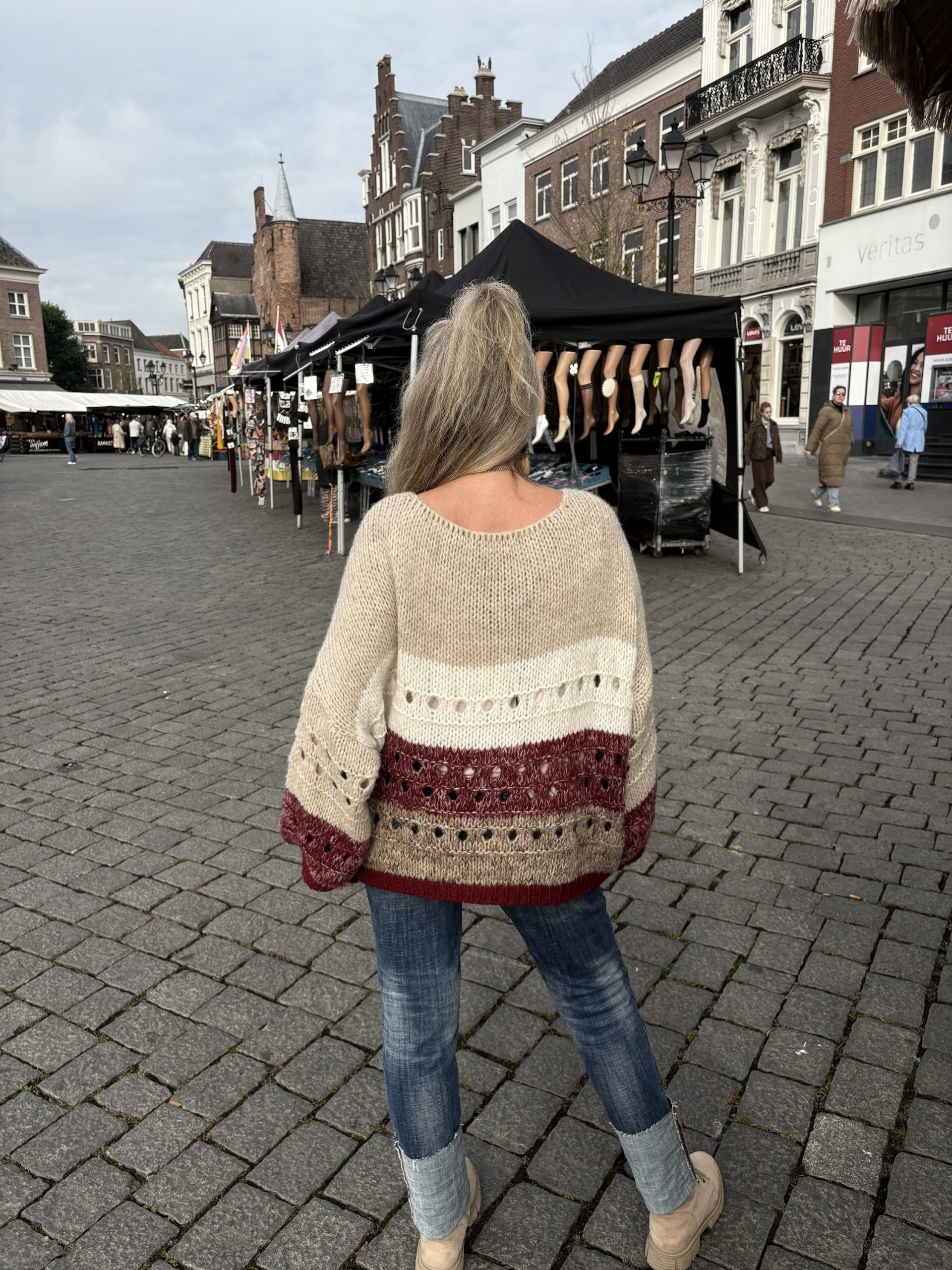 Trui oversized met draadjes - Suzy - Afbeelding 5