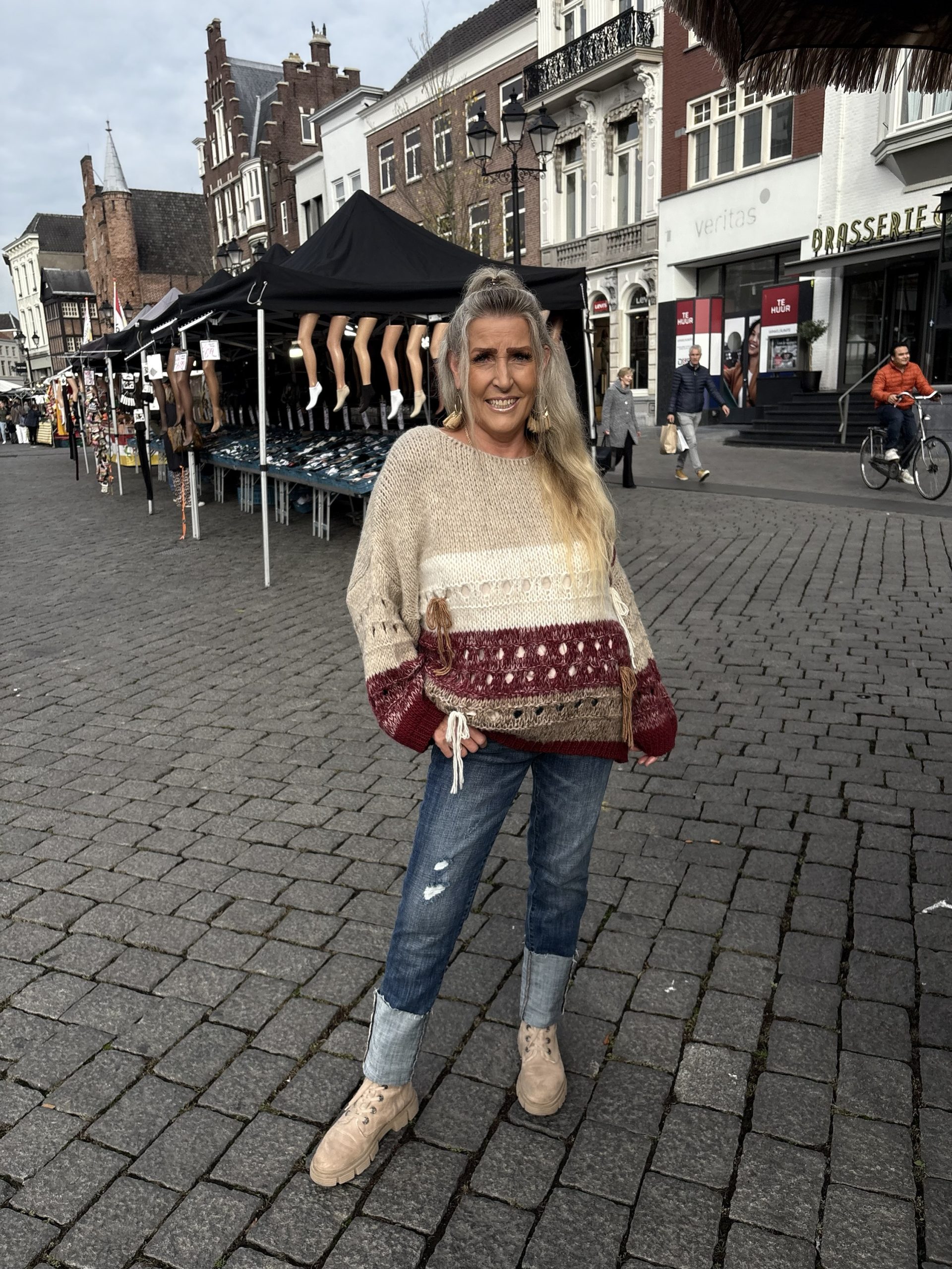 Trui oversized met draadjes - Suzy - Afbeelding 4