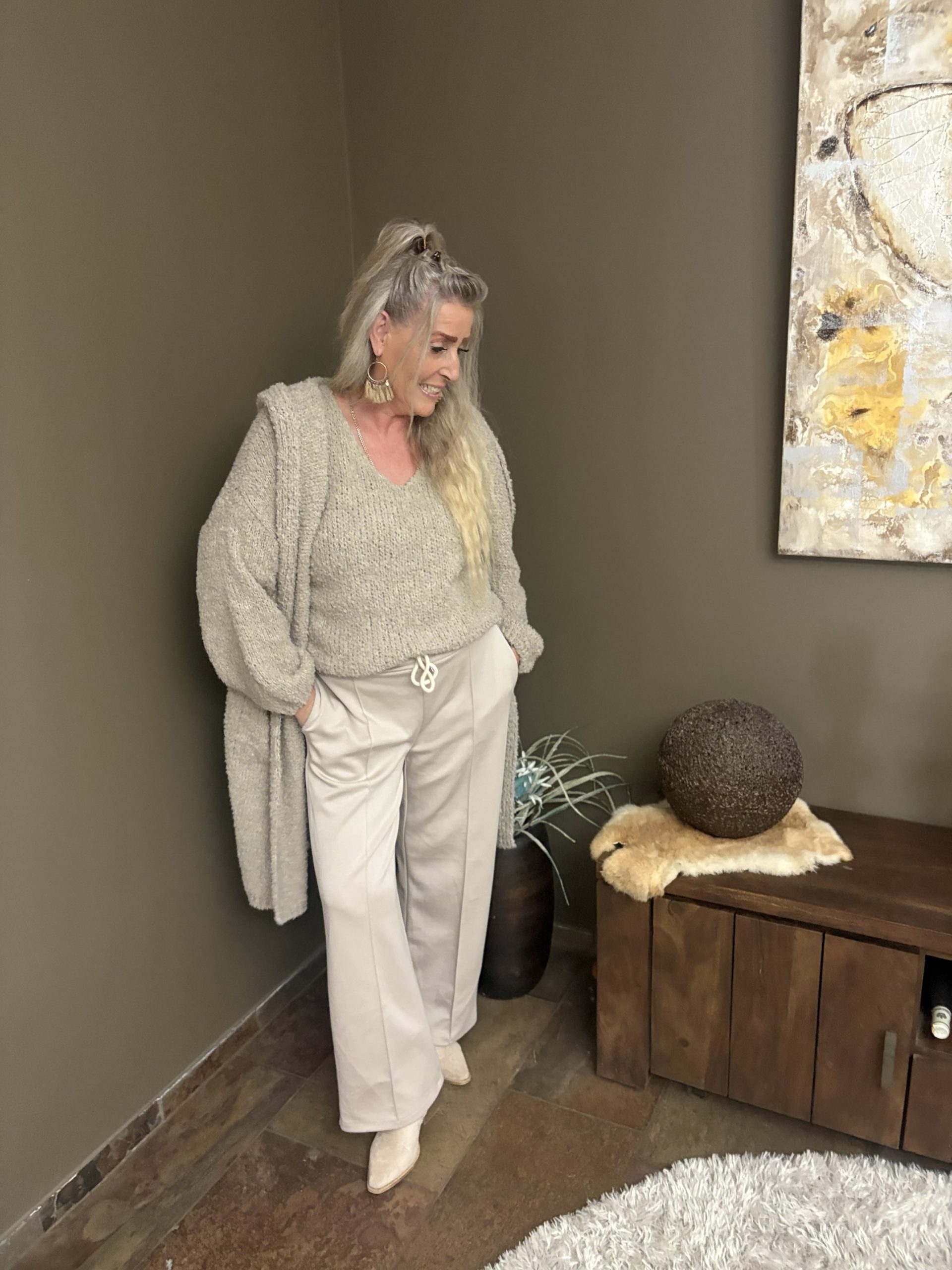 Bouclette vest met capuchon - Belinda