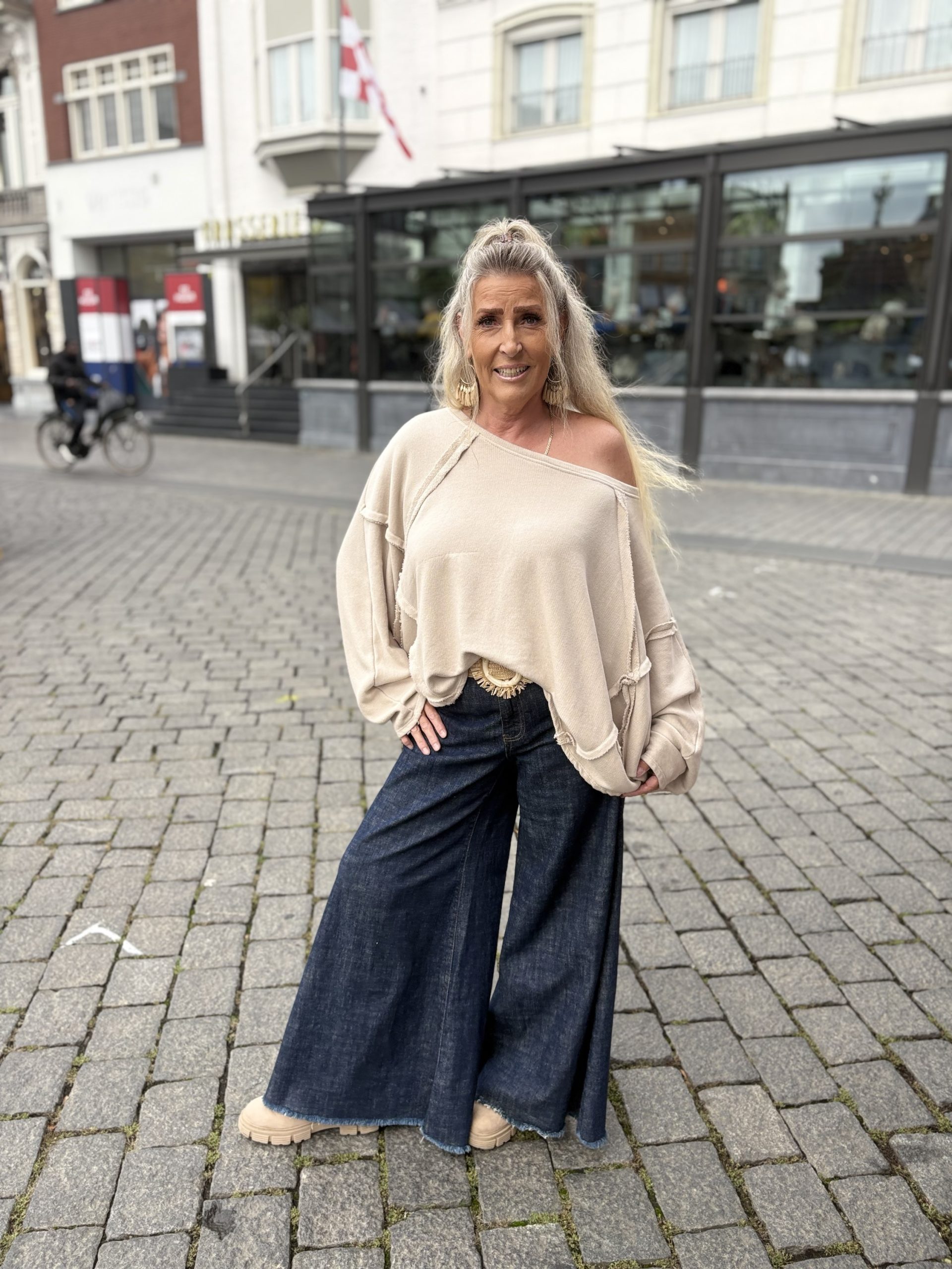 Trui met brede hals - Zara - Afbeelding 2