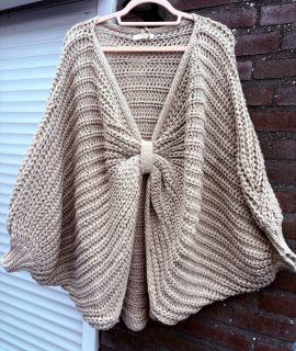Poncho trui/vest oversized – Zaza