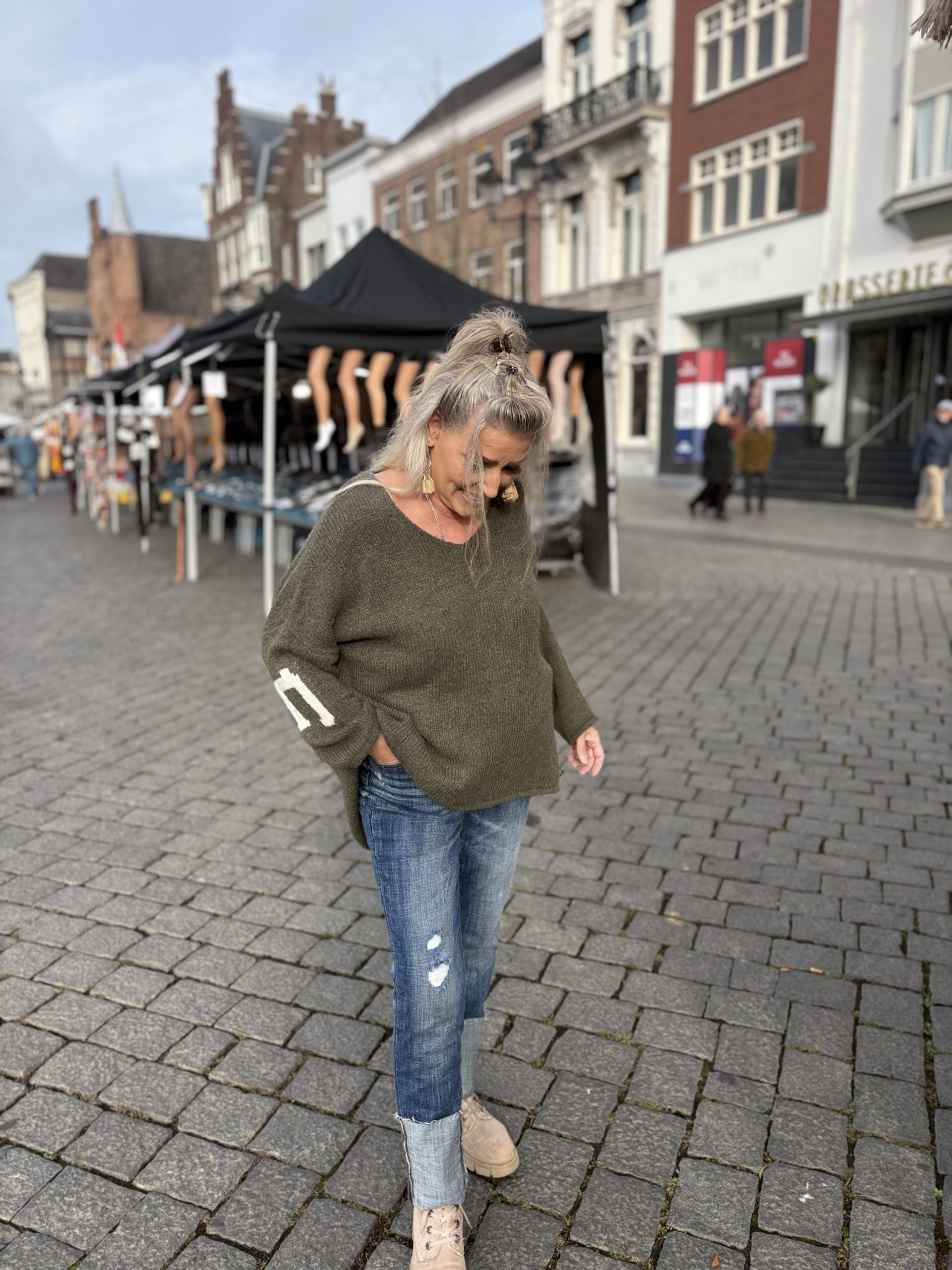 Trui oversized opdruk Nameste - Coby - Afbeelding 8