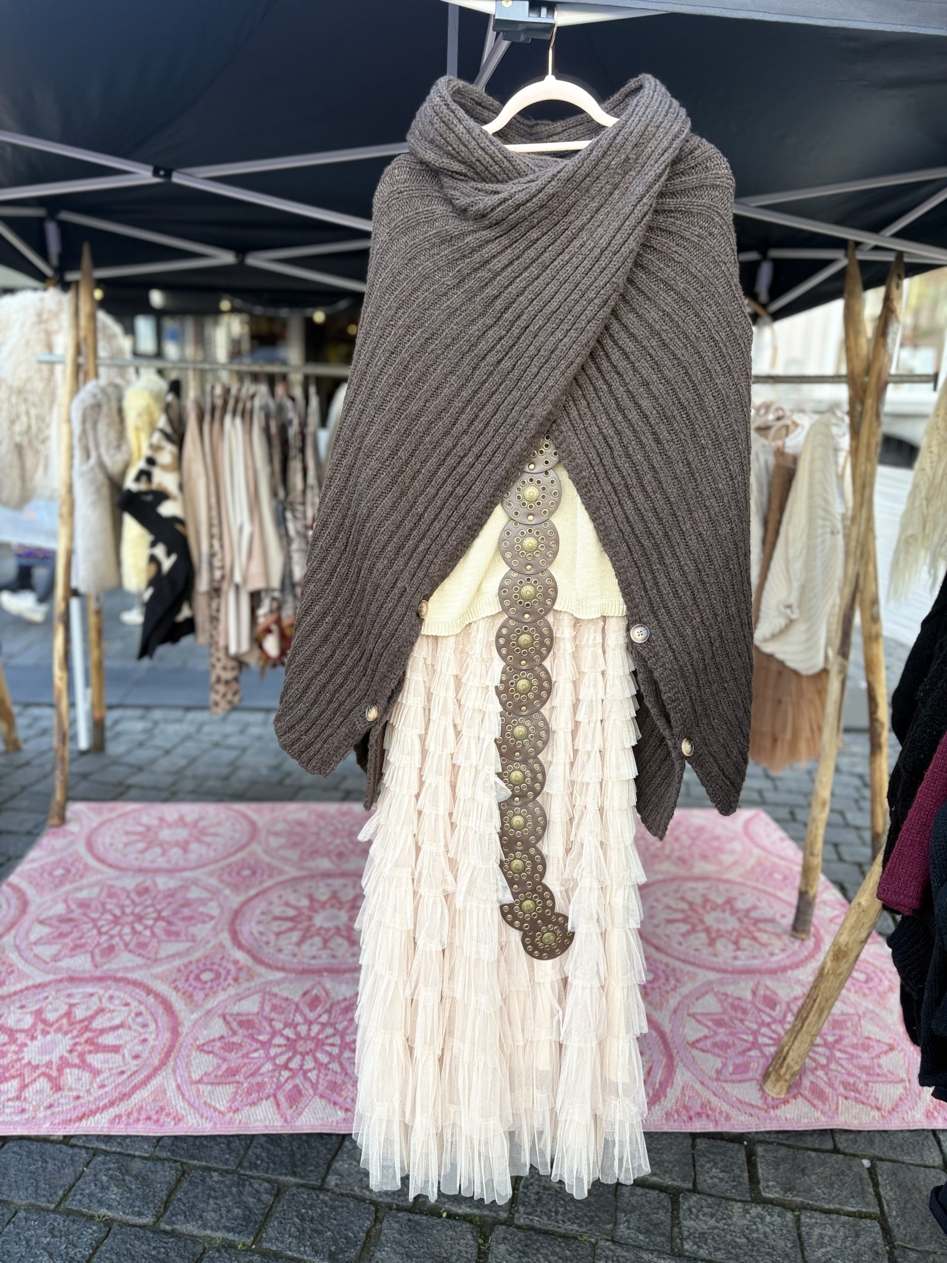 Tulle lange rok met ruffle - Jain - Afbeelding 5