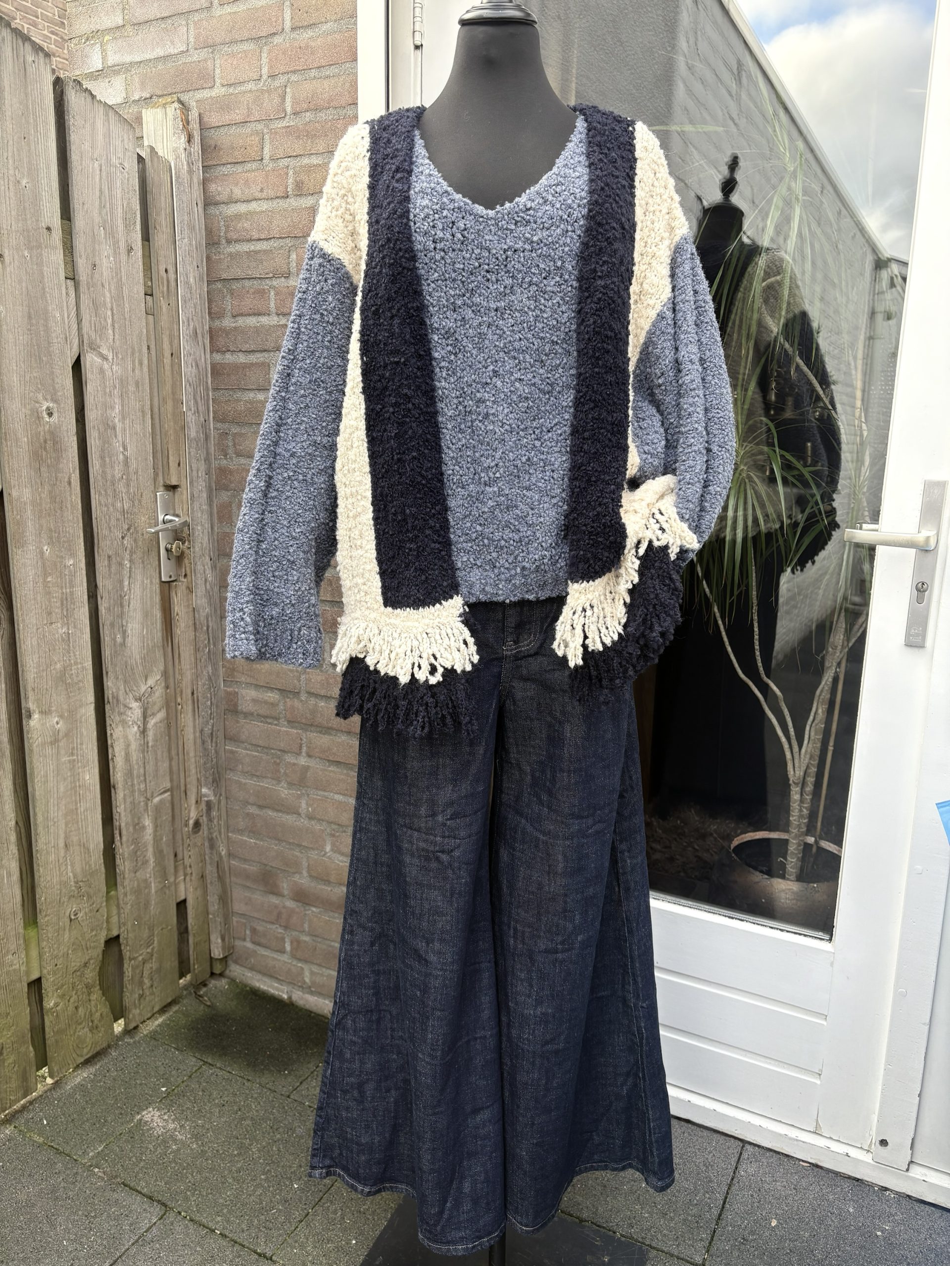 Bouclette Vest zacht vrouwelijk en stijlvol - Vera - Afbeelding 2