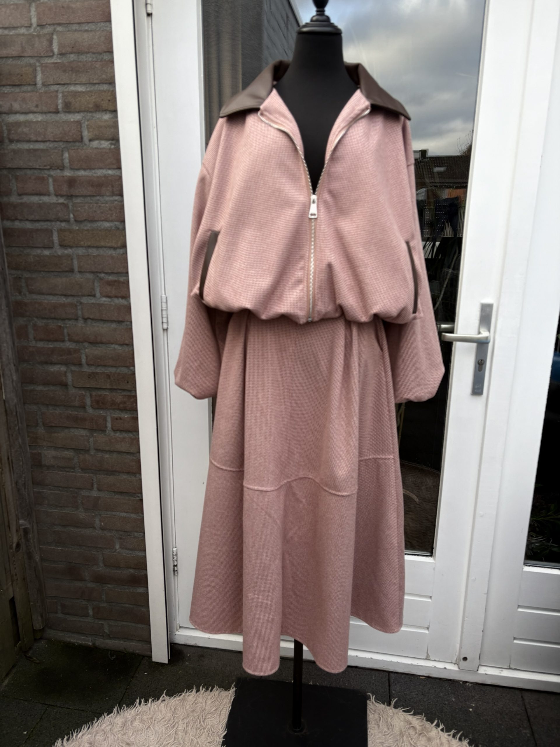 2 delige Set Ballonjas en A-lijn rok - Sita - Afbeelding 5