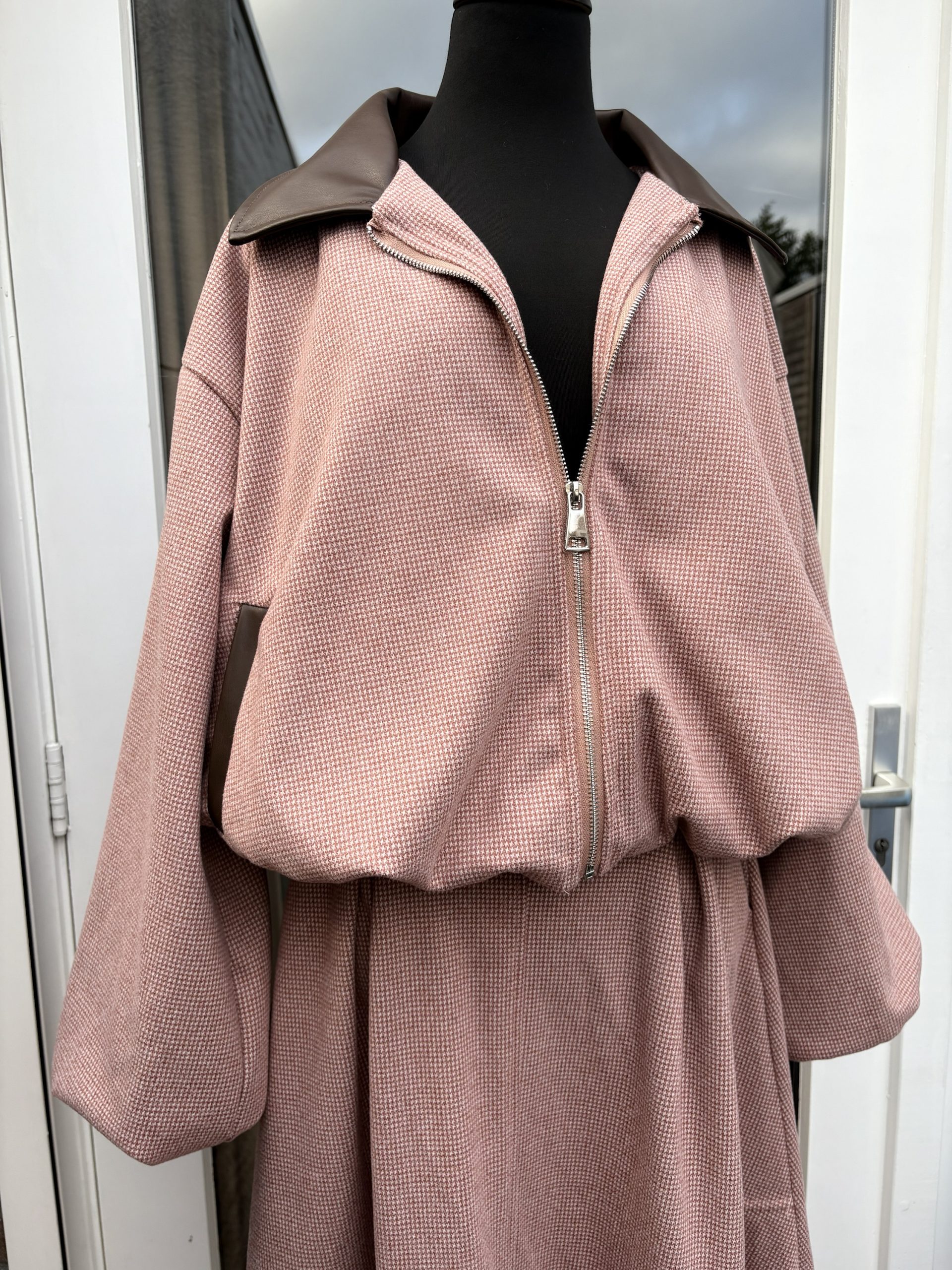 2 delige Set Ballonjas en A-lijn rok - Sita - Afbeelding 4