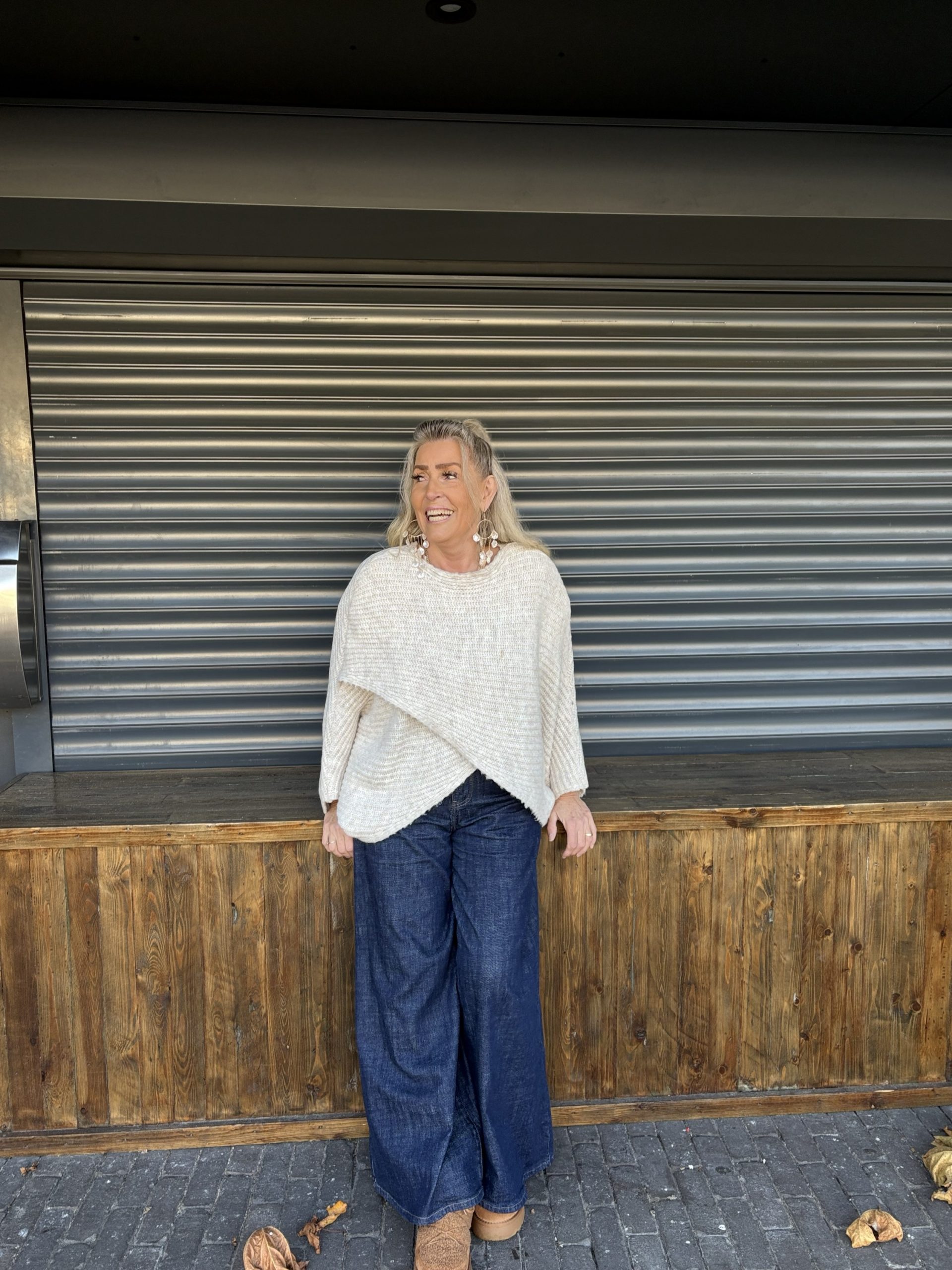 Oversized overslag trui - Mila - Afbeelding 2