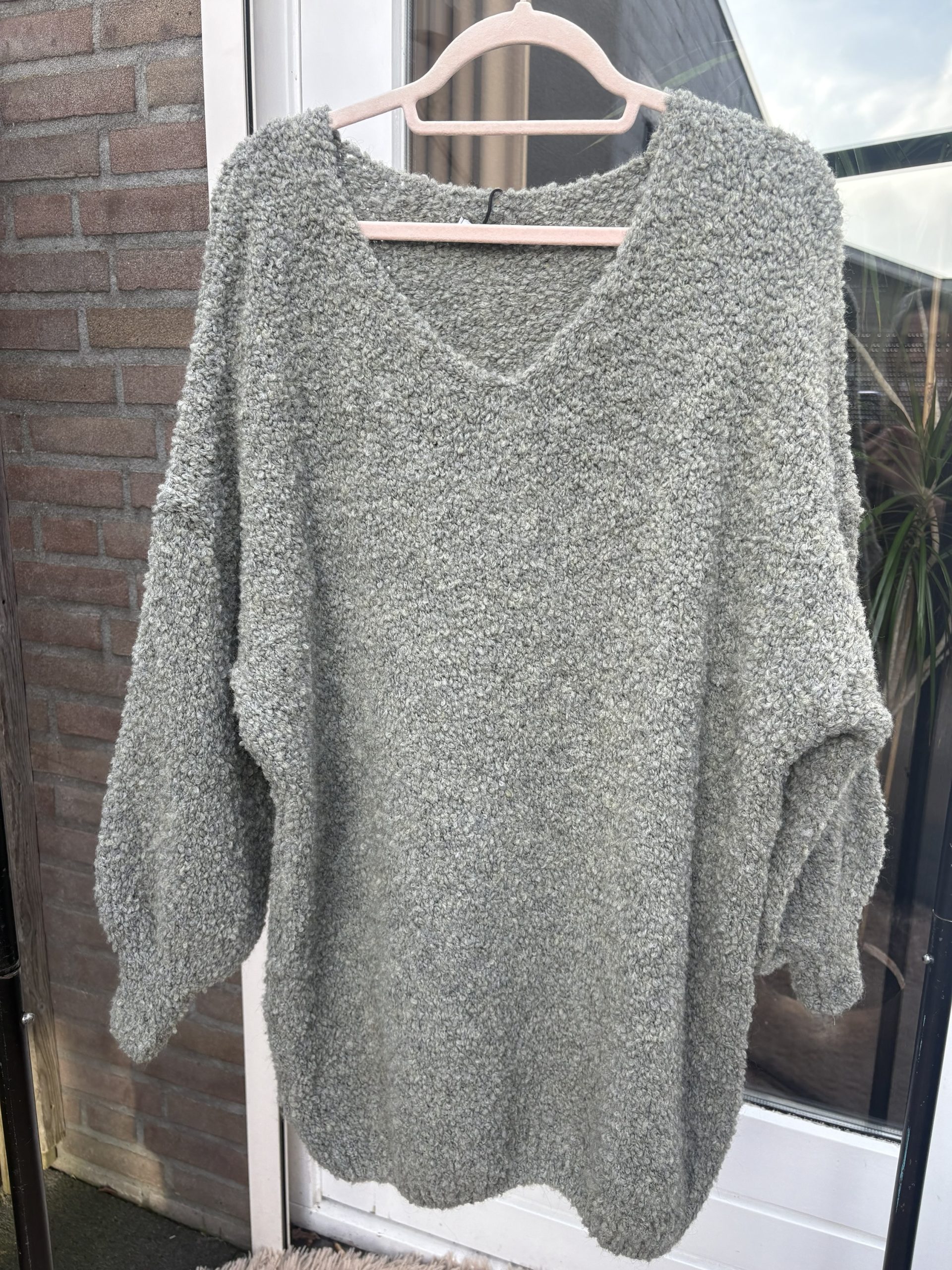 Trui oversized Bouclette - Reggy - Afbeelding 3