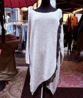 Trui-jurk met kant – Lovely