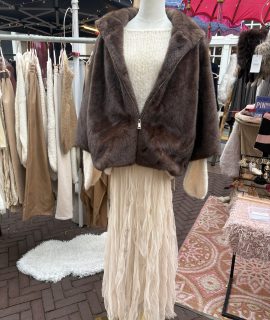 Faux Fur jas driekwart mouw – Fanny