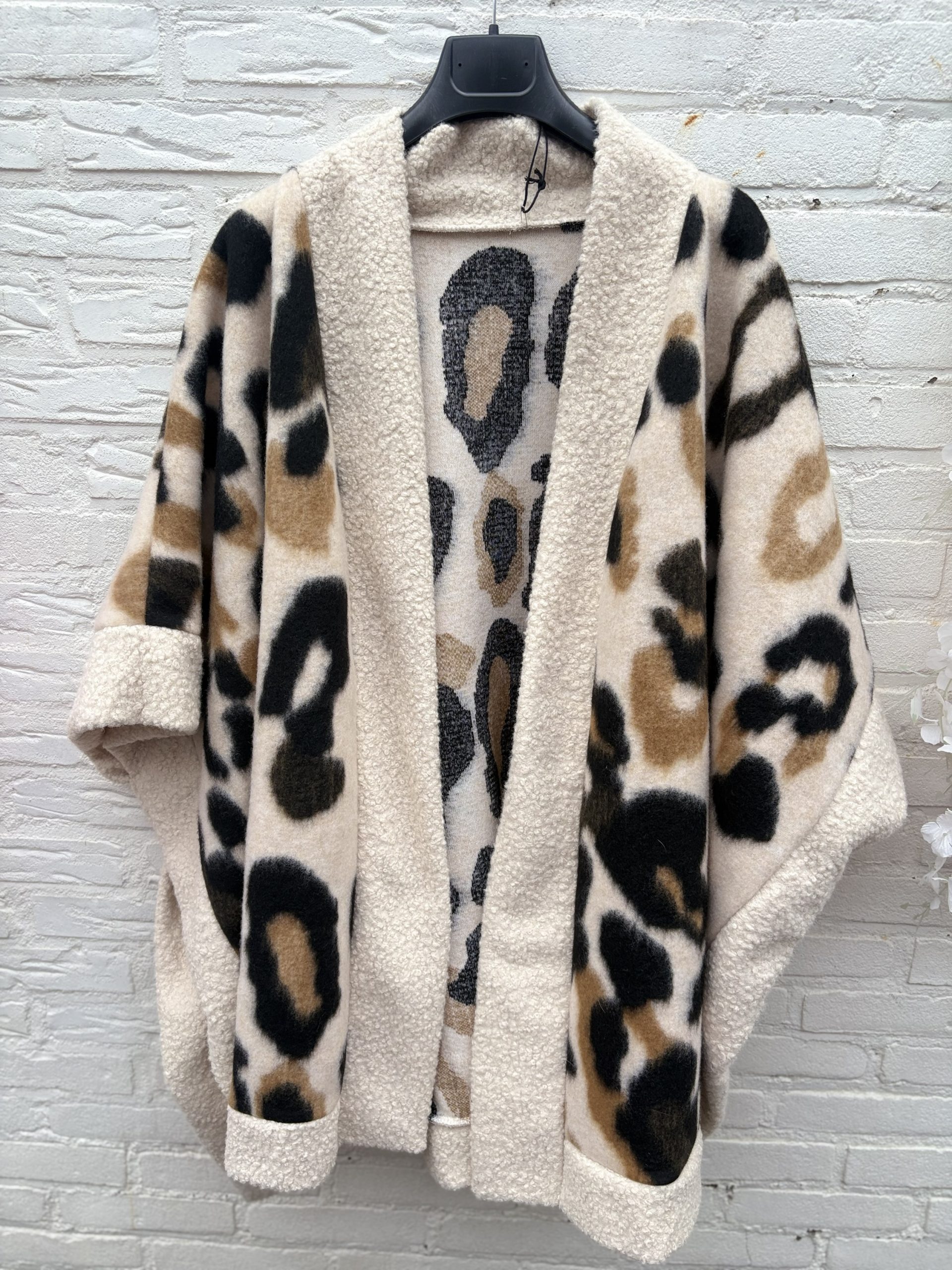 Poncho oversized met mouwen - Suzy - Afbeelding 2