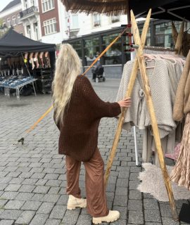 Oversized Knit Trui Warm Brown – Bruny