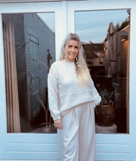 Broek met plooi en brede pijpen – Marlene