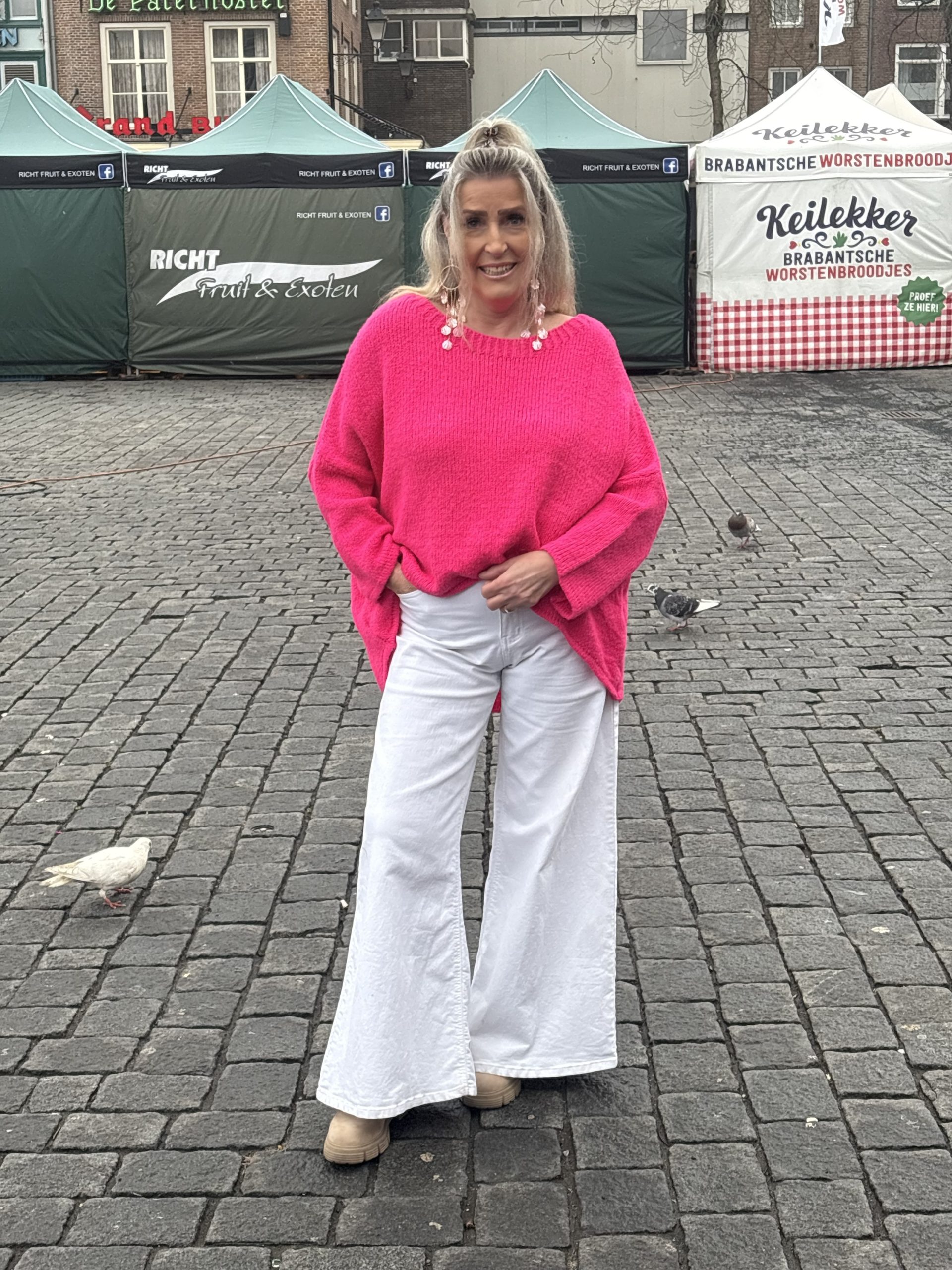 Trui oversized met boothals - Vera