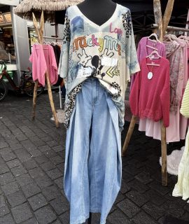 Shirt met gouden glans – Mira