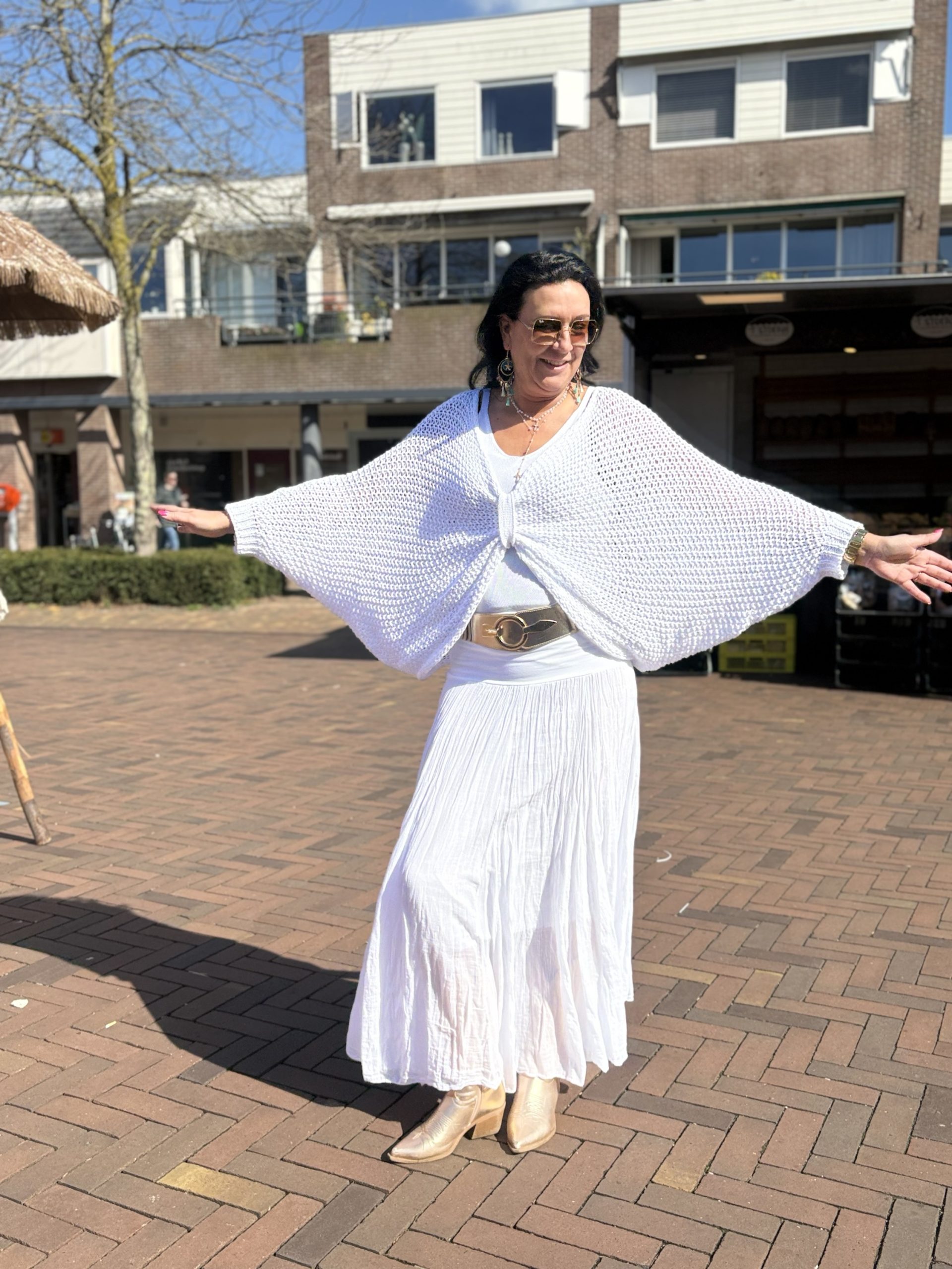 Gehaakt look trui - drie manieren te dragen - Patty