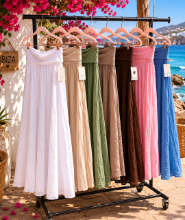 Ibiza Rok met Brede band in 7 kleuren – Selina