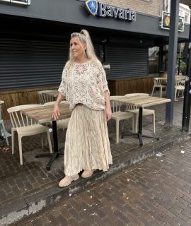Gehaakte Look Truitje met Pailletjes – Oversized Ibiza Style – Lindy
