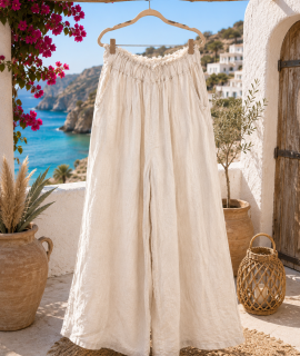 Broek 100% linnen in verschillende kleuren – Zara
