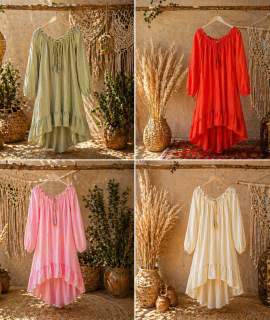 Bohemian Ibiza Jurk – Off Shoulder – Luna