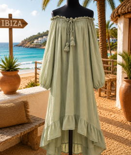 Bohemian Ibiza Jurk – Off Shoulder – Luna