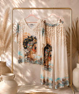 2-delige Set met print – Shiny