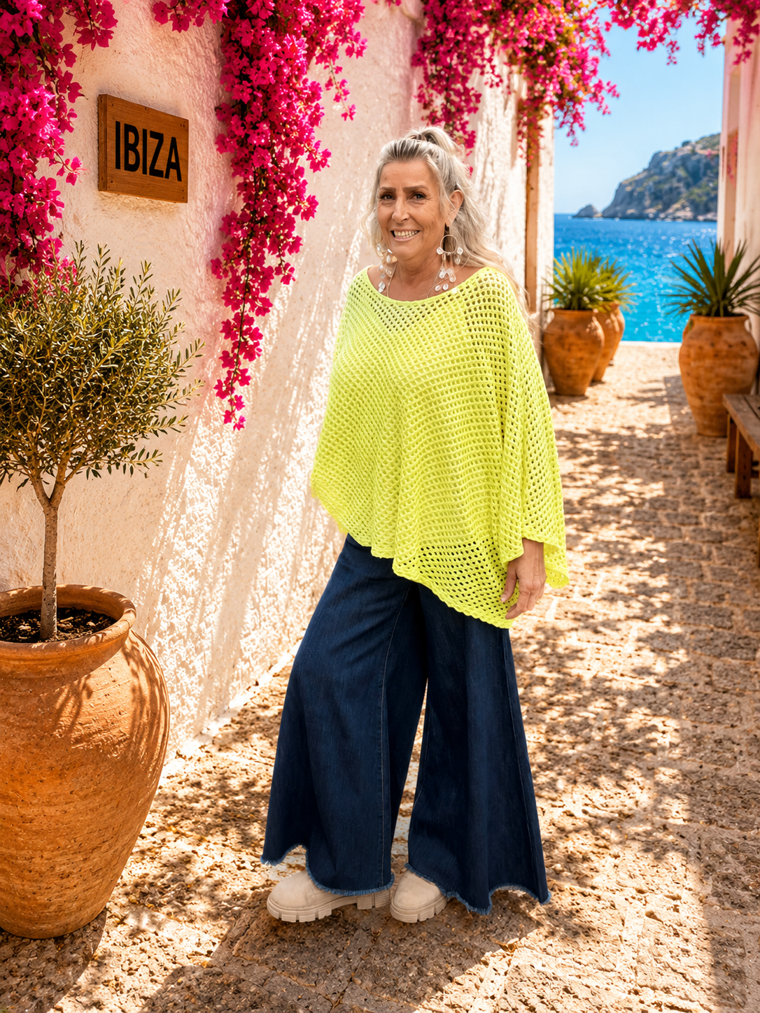 Gehaakte look top doorlopende mouwen - Julia - Afbeelding 6