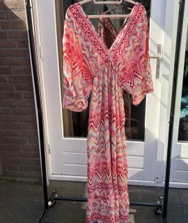 Lange Ibiza Jurk met elastiek onder de borst – beauty