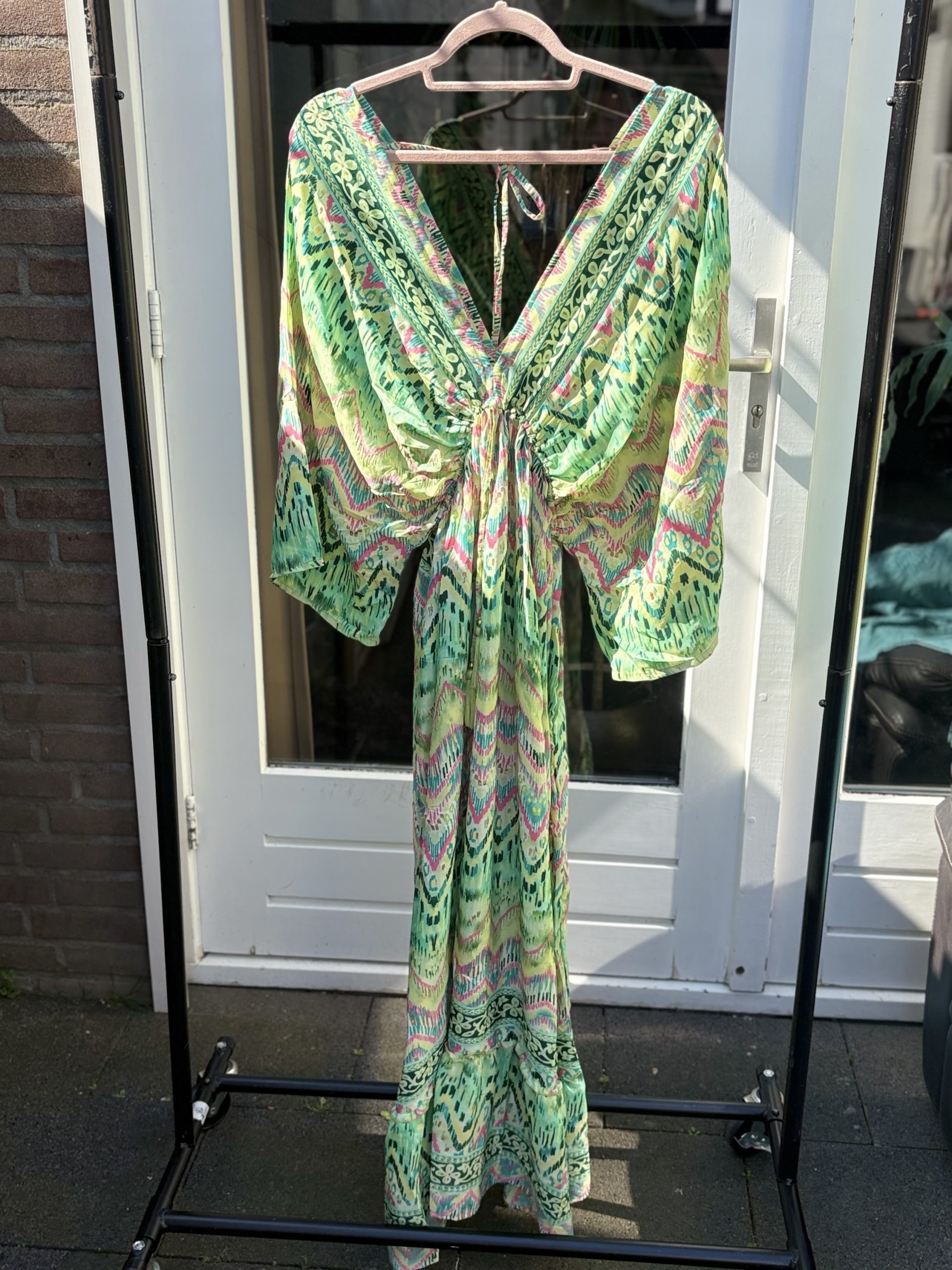 Lange Ibiza Jurk met elastiek onder de borst - beauty - Afbeelding 4