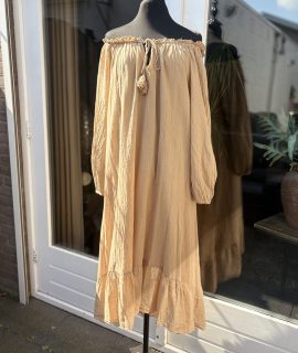 Lange Ibiza Jurk Off Shoulder – 100% Katoen – Louise