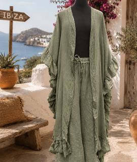 Ibiza Ruffle Kimono – Sunshine