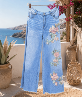 Boho Bloem Jeans 🌸